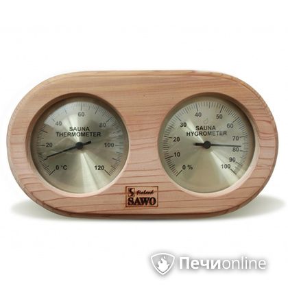 Термогигрометр Sawo 222-THD С округлыми краями со стеклом кедр в Краснодаре