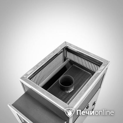 Дровяная банная печь Радуга ПБ-21 (встроенный теплообменник) 6 мм прочистная дверца в Краснодаре
